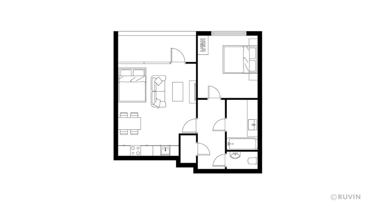 High Rise, Netflix, 2 Min To Main Station Apartment Vienna Luaran gambar